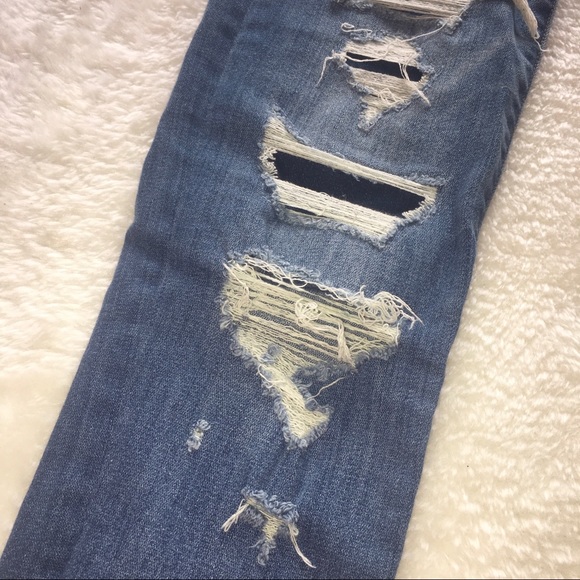 American Eagle blue low rise skinny jeans - Picture 5 of 7